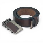 Curea Automată din Piele Naturală pentru Bărbați, Maro, 3,5 cm, cu Sistem de Frânare și Cataramă Elegantă C006 - imagine 7