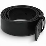 Curea Bărbați din Piele Naturală Neagră 4 cm cu Cataramă cu Ac Neagră - imagine 7