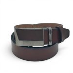 Curea Automată din Piele Naturală pentru Bărbați, Maro, 3,5 cm, cu Sistem de Frânare și Cataramă Elegantă C006 - imagine 2