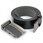 Curea Automată din Piele Naturală pentru Bărbați, Neagră, 3,5 cm, Elegantă și Casual C007 - imagine 7