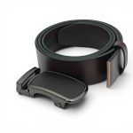 Curea Automată Bărbați din Piele Naturală Maro Închis 3.5 cm cu Sistem Tip Scăriță C008 - imagine 7