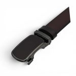 Curea Automată Bărbați din Piele Naturală Maro Închis 3.5 cm cu Sistem Tip Scăriță C008 - imagine 3