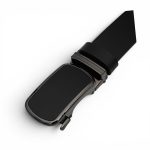 Curea Automată Bărbați din Piele Naturală Neagră 3.5 cm cu Sistem Tip Scăriță C008 - imagine 3