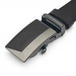 Curea Automată din Piele Naturală pentru Bărbați, Bordo, 3,5 cm, cu Sistem de Frânare și Cataramă Elegantă C006 - imagine 3
