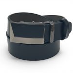 Curea Automată din Piele Naturală pentru Bărbați, Neagră, 3,5 cm, cu Sistem de Frânare și Cataramă Elegantă C006 - imagine 2