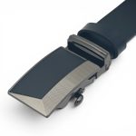 Curea Automată din Piele Naturală pentru Bărbați, Neagră, 3,5 cm, cu Sistem de Frânare și Cataramă Elegantă C006 - imagine 3