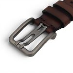 Curea Bărbătească Maro din Piele Naturală 4 cm pentru Blugi – Elegantă și Rezistentă C-014 - imagine 3