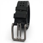 Curea Bărbătească Neagră din Piele Naturală 4 cm pentru Blugi – Elegantă și Rezistentă C-014