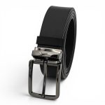 Curea Bărbați din Piele Naturală Neagră 3,5 cm – EVROS C018