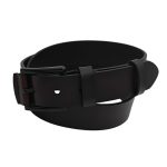 Curea Bărbătească din Piele Naturală Maro Închis pentru Blugi 4 cm C010 - imagine 2