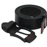 Curea Bărbătească din Piele Naturală Maro Închis pentru Blugi 4 cm C010 - imagine 7