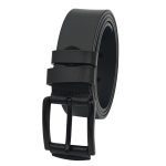 Curea Bărbătească din Piele Naturală Neagră pentru Blugi 4 cm C010