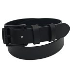 Curea Bărbătească din Piele Naturală Neagră pentru Blugi 4 cm C010 - imagine 2