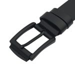 Curea Bărbătească din Piele Naturală Neagră pentru Blugi 4 cm C010 - imagine 3