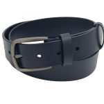 Curea Bărbați din Piele Naturală Bleumarin pentru Blugi 4 cm C-011 - imagine 2