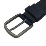 Curea Bărbați din Piele Naturală Bleumarin pentru Blugi 4 cm C-011 - imagine 3