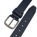 Curea Bărbați din Piele Naturală Bleumarin pentru Blugi 4 cm C-011 - imagine 4