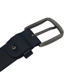 Curea Bărbați din Piele Naturală Bleumarin pentru Blugi 4 cm C-011 - imagine 6