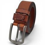 Curea Bărbați din Piele Naturală Maro Coniac – 4 cm C003