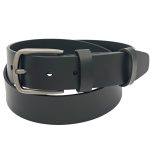 Curea Bărbați din Piele Naturală Neagră pentru Blugi 4 cm cu Cataramă Metalică Premium C-011 - imagine 2