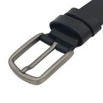 Curea Bărbați din Piele Naturală Neagră pentru Blugi 4 cm cu Cataramă Metalică Premium C-011 - imagine 3