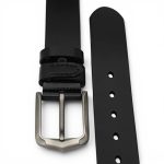 Curea Bărbați din Piele Naturală neagră – 4 cm C003 - imagine 3