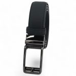 Curea Piele Naturala Barbati Neagra 3,1 cm cu Catarama Automata Tip Scarita C-012