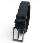 Curea bărbați bleumarin din piele naturală 3,5 cm pentru costum C015