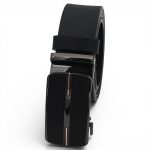 Curea din piele naturală bărbați , neagră, elegantă cu închidere automată C005