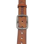 Curea piele naturala barbati casual maro C001 - imagine 5