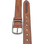 Curea piele naturala barbati casual maro C001 - imagine 6