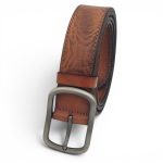 Curea piele naturala barbati casual maro C001