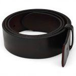 Curea piele naturala barbati casual maro închis 4 cm C002 - imagine 6