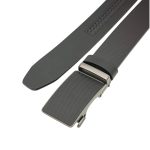 Curea premium din piele naturală neagră pentru bărbați – cataramă automată C004 - imagine 3