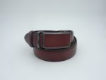 Curea eleganta din piele naturală cu cataramă modernă - imagine 2