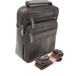 Geantă din piele Black Z & Brown Z