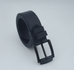 Curea din piele naturală, cataramă mată cu pin - imagine 4