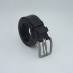 Curea din piele naturală, cataramă deosebită cu pin - imagine 4