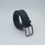 Curea din piele naturala, catarama cu pin - imagine 3