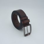 Curea din piele naturală, design piele cataramă - imagine 4