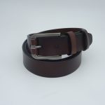 Curea din piele naturală, design piele cataramă - imagine 2