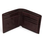 Portofel Bărbătesc din Piele Naturală Maro cu Închidere Magnetică și Protecție Card RFID PB02 - imagine 2