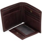 Portofel Bărbătesc din Piele Naturală Maro cu Închidere Magnetică și Protecție Card RFID PB02 - imagine 3
