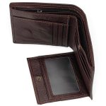 Portofel Bărbătesc din Piele Naturală Maro cu Închidere Magnetică și Protecție Card RFID PB02 - imagine 5
