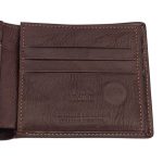 Portofel Bărbătesc din Piele Naturală Maro cu Închidere Magnetică și Protecție Card RFID PB02 - imagine 6