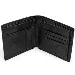 Portofel Bărbătesc din Piele Naturală Negru cu Închidere Magnetică și Protecție Card RFID PB02 - imagine 2