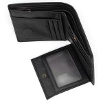 Portofel Bărbătesc din Piele Naturală Negru cu Închidere Magnetică și Protecție Card RFID PB02 - imagine 5