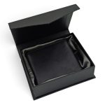 Portofel Bărbătesc din Piele Naturală Negru cu Închidere Magnetică și Protecție Card RFID PB02 - imagine 7