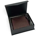 Portofel Bărbătesc din Piele Naturală Maro cu Închidere Magnetică și Protecție Card RFID PB02 - imagine 7
