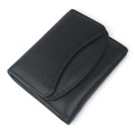 Portofel damă negru din piele naturală, cu închidere magnetică – EVROS PD-1835 - imagine 2
